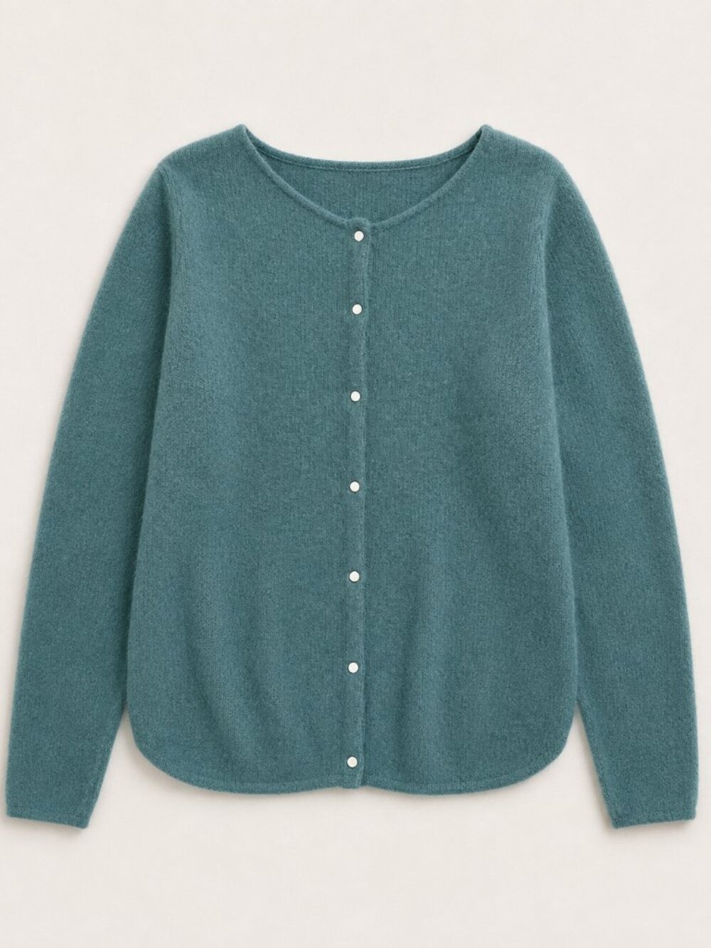 Sezane Women's Ribbed Green Button Down Cardigan Size XL - Picture 9 of 9